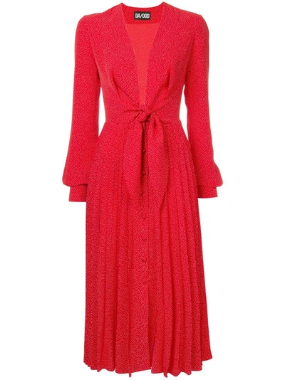 Shop Dalood Dotted Dress - Red