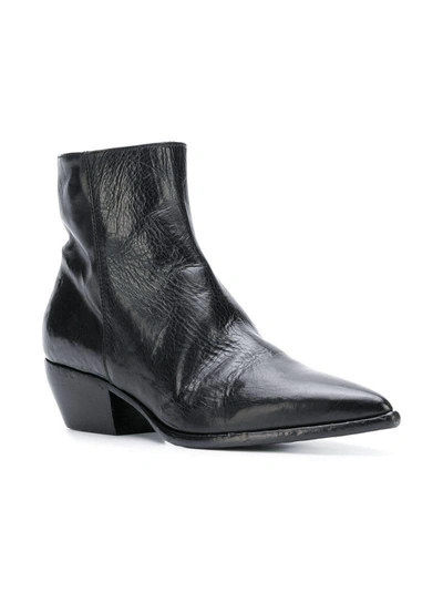 Shop Elena Iachi Pointed To Ankle Boots - Black