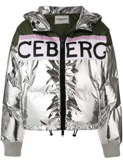 Shop Iceberg Metallic Puffer Jacket