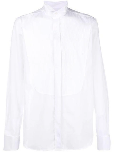 Shop Canali Tuxedo Shirt In White