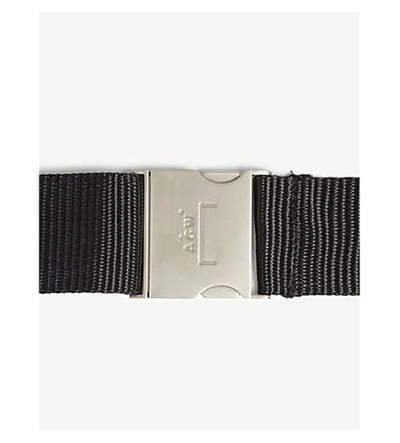 Shop A-cold-wall* Webbed Belt In Black