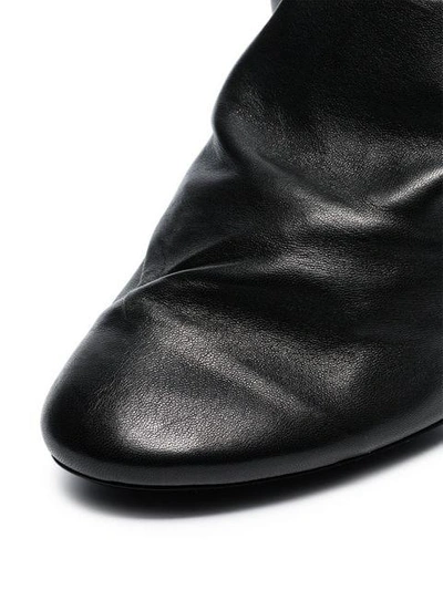Shop Nicholas Kirkwood D'arcy 85 Medium Leather Boots In Black