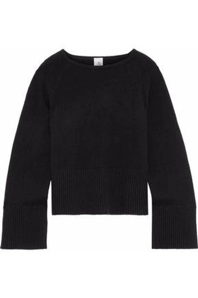 Shop Iris & Ink Leah Cashmere Sweater In Black