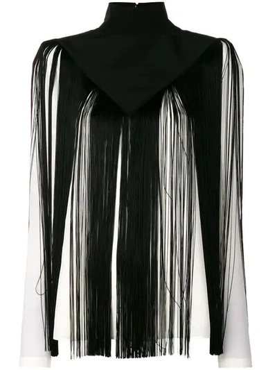 Shop Givenchy Fringe Embellished Top In White