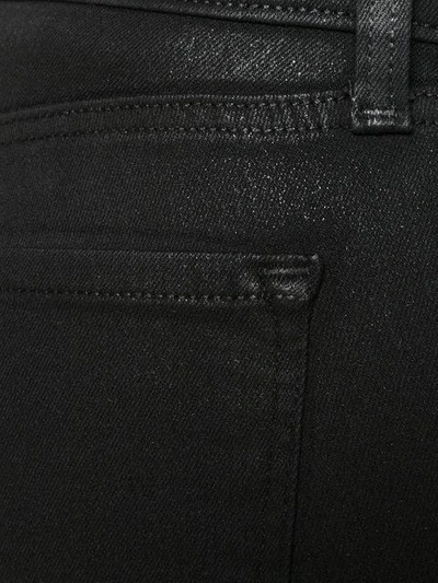 Shop J Brand Oil Coated Skinny Jeans - Black