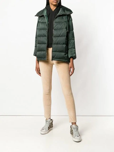 Shop Herno Shell Puffer Jacket In Green
