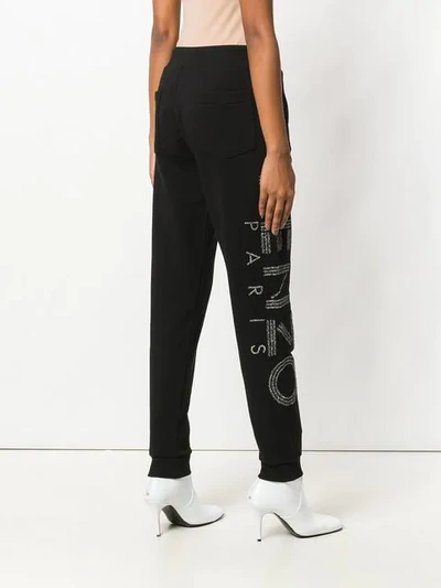 Shop Kenzo Logo Sweatpants In Black