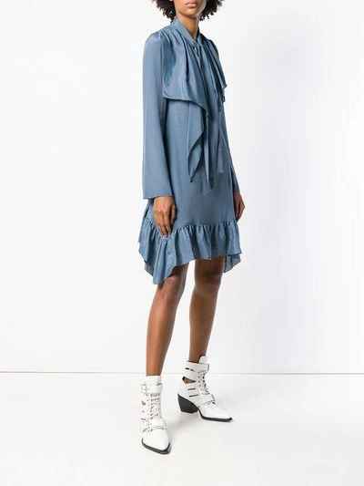 Shop See By Chloé Ruffled Layer Dress - Blue