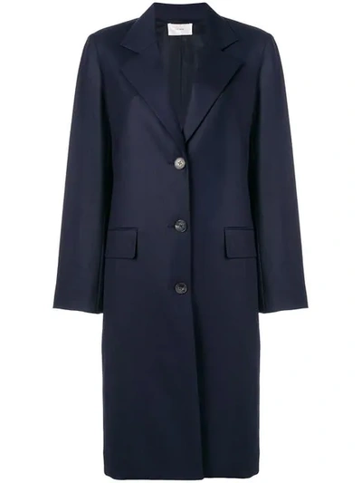 Shop The Row Single Breasted Coat  In Navy