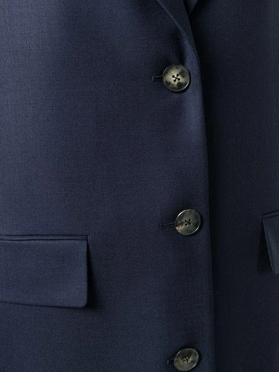 Shop The Row Single Breasted Coat  In Navy