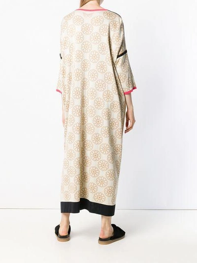 Shop Chirazi Floral Print Dress In Neutrals