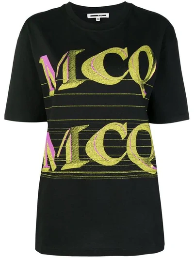Shop Mcq By Alexander Mcqueen Mcq Alexander Mcqueen Repeat Logo T-shirt - Black
