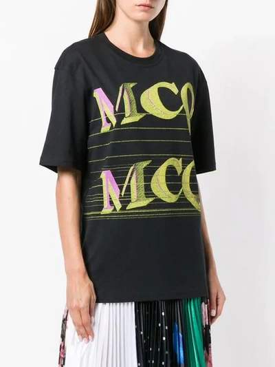 Shop Mcq By Alexander Mcqueen Mcq Alexander Mcqueen Repeat Logo T-shirt - Black