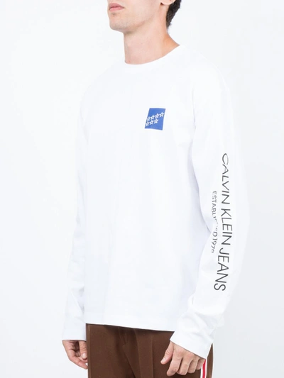 Shop Calvin Klein 205w39nyc Logo Long Sleeve T-shirt
