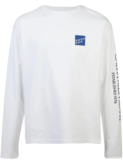 Shop Calvin Klein 205w39nyc Logo Long Sleeve T-shirt