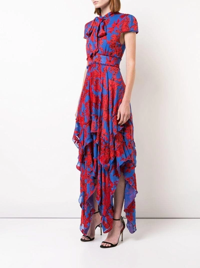 Shop Alice And Olivia Alice+olivia Ilia Maxi Dress - Blue