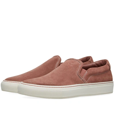 Shop Common Projects Woman By  Slip On Suede In Pink