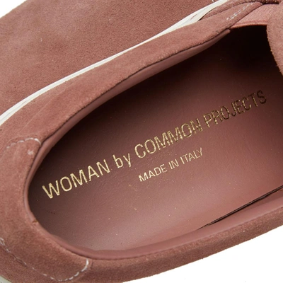 Shop Common Projects Woman By  Slip On Suede In Pink