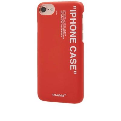 Shop Off-white Quote Iphone 8 Case In Red