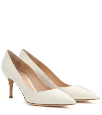 Gianvito Rossi Exclusive To Mytheresa.com - Gianvito 70 Patent Leather Pumps In White