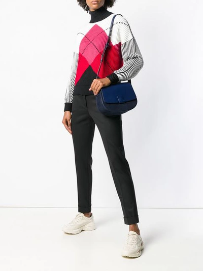 Shop Nico Giani Flap Shoulder Bag - Blue