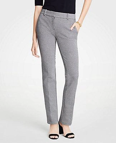 Shop Ann Taylor The Straight Leg Pant In Puppytooth - Curvy Fit In Black Multi