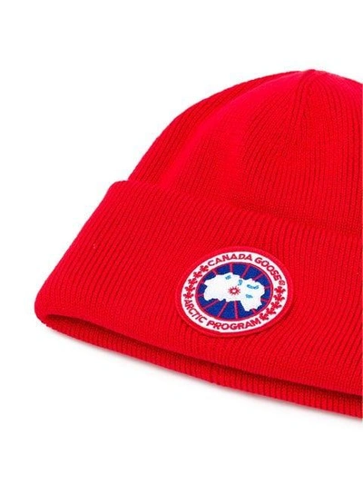 Shop Canada Goose Arctic Disc Toque Hat In Red