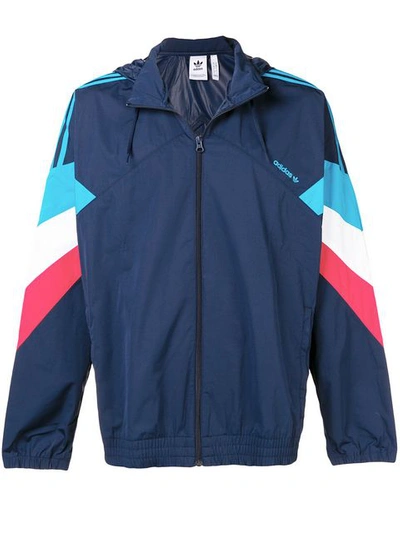 Shop Adidas Originals 'palmeston' Windbreaker In Blue