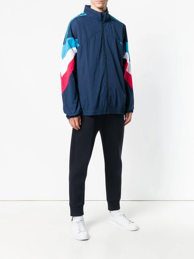 Shop Adidas Originals 'palmeston' Windbreaker In Blue