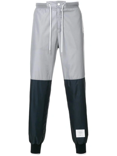 Shop Thom Browne Bicolor Half-and-half Ripstop Sweatpants