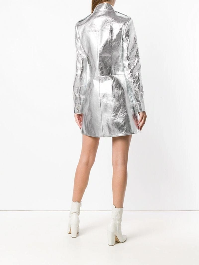 Shop Calvin Klein 205w39nyc Laminated Shirt Dress