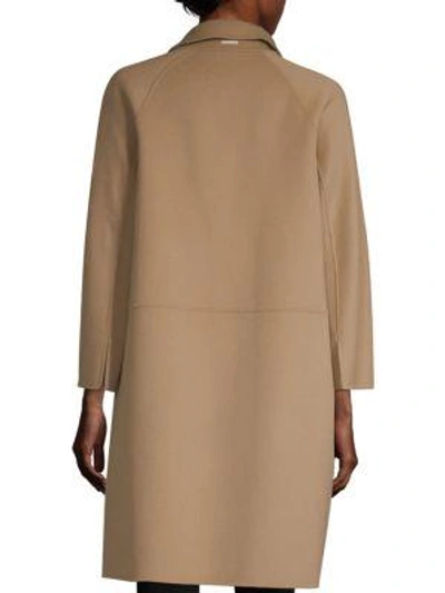 Max Mara Avila Three-button Virgin Wool Coat In Camel | ModeSens