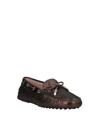 Tod's Loafers In Bronze