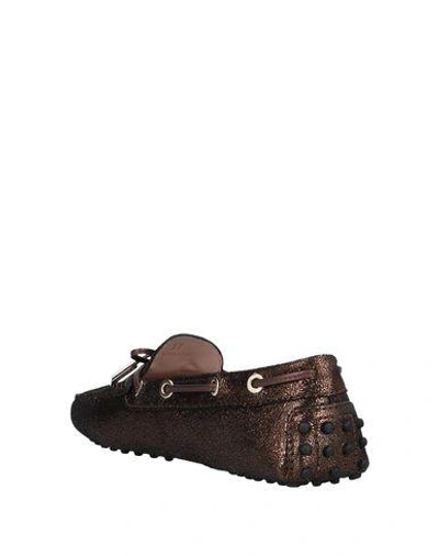 Tod's Loafers In Bronze