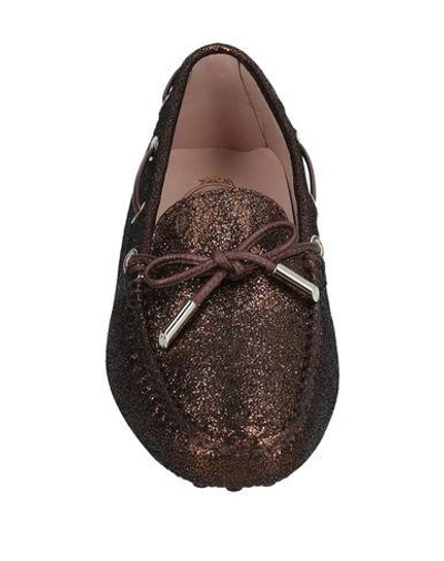 Tod's Loafers In Bronze