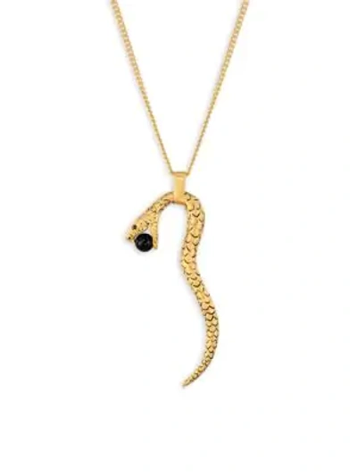 Shop Saint Laurent Serpent Goldtone Matinee Necklace