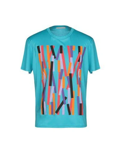 Shop Christopher Kane T-shirt In Turquoise