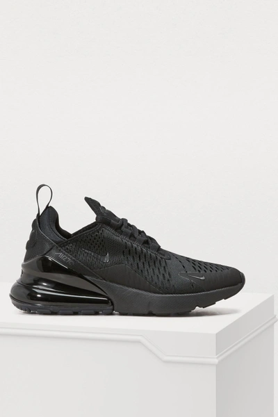 Shop Nike Air Max 270 Sneakers In Black / Black