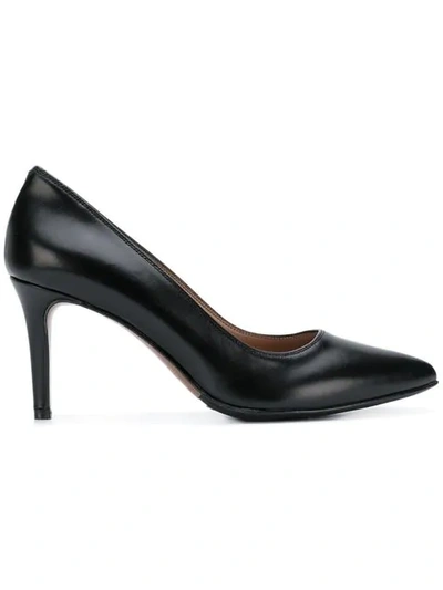 Shop Albano Pointed Toe Pumps In Black