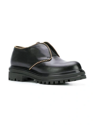Shop Albano Chunky Sole Brogues In Black