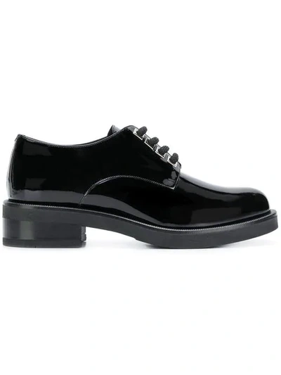 Shop Albano Chunky Sole Brogues In Black