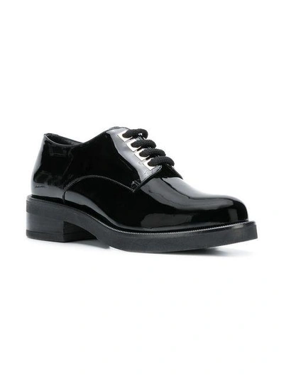 Shop Albano Chunky Sole Brogues In Black