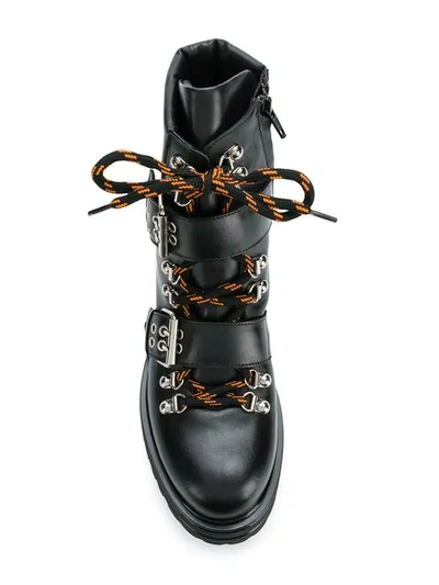 Shop Albano Lace-up Boots - Black