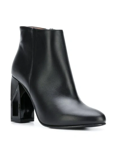 Shop Albano Chunky-heel Ankle Boots In Black