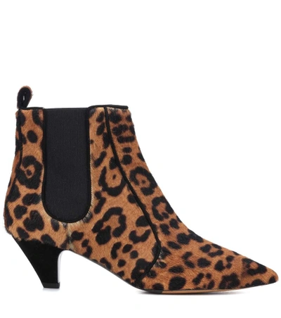 Shop Tabitha Simmons Effie Leopard Calfskin Ankle Boots In Brown