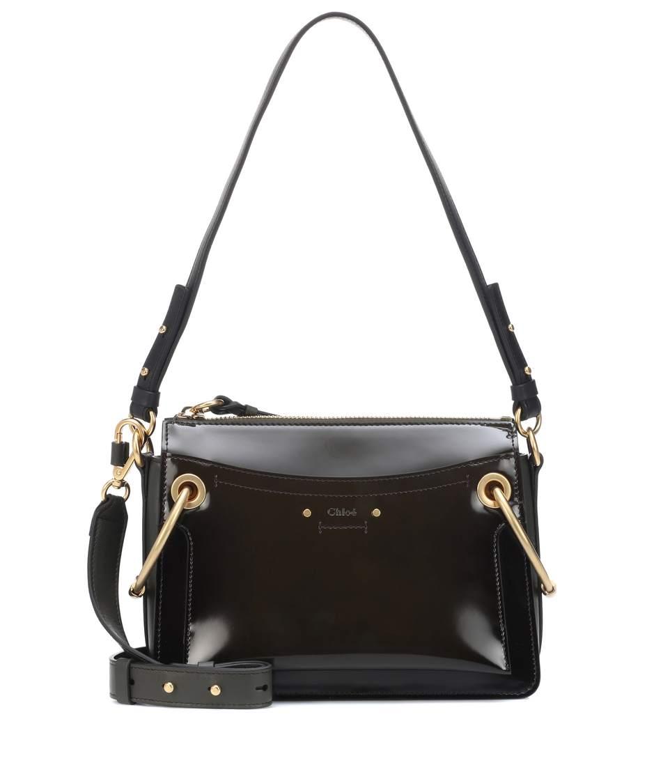 chloe patent leather shoulder bag