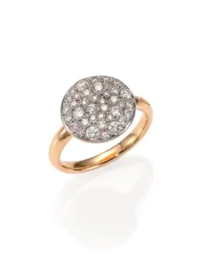 Shop Pomellato Sabbia Diamond & 18k Rose Gold Ring