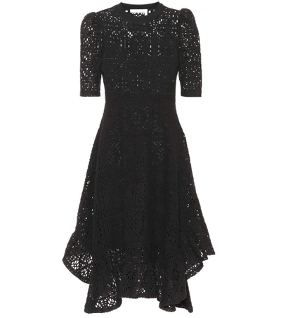 Shop See By Chloé Lace Midi Dress In Black