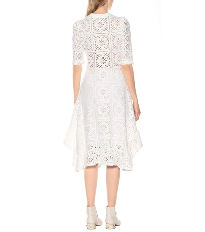 Shop See By Chloé Lace Midi Dress In White