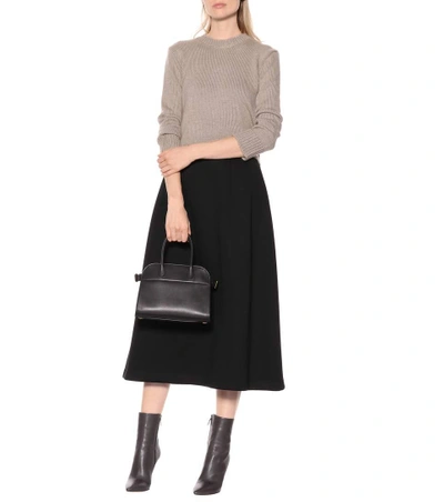 Shop The Row Lantely Scuba Midi Skirt In Black